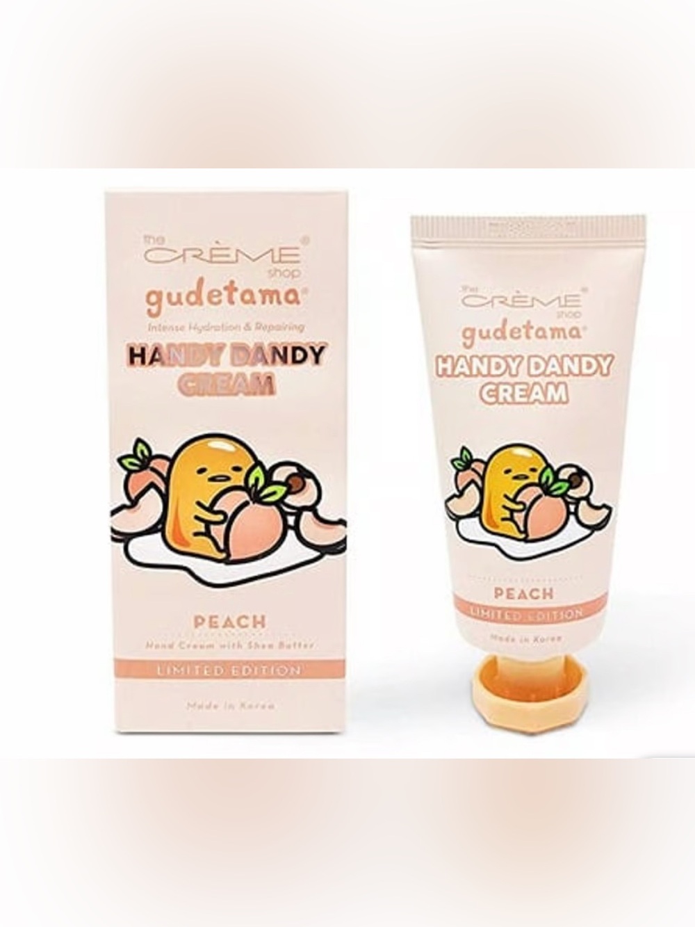 The Crème Shop Korean Gudetama Peach Handy Dandy Hand Cream